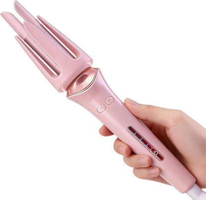 Automatic Hair Curler Ceramic Curling Iron, One-Button Auto Rotating Curling Wand