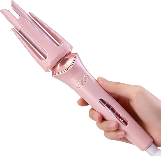 Automatic Hair Curler Ceramic Curling Iron, One-Button Auto Rotating Curling Wand
