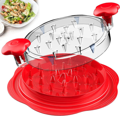 Large Chicken Shredder Tool with Twist Action and Clear Visible Lid