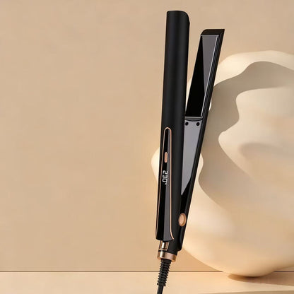 Professional Hair Straightener & Curler 2-in-1, Ceramic Flat Iron with LCD Digital Display