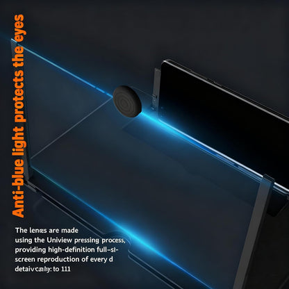 12" Phone Screen Magnifier 2-4X, HD Mobile Phone Video Amplifier with Foldable Stand